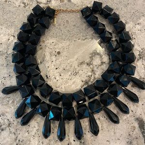 Chunky Black Collar Necklace Super Cute